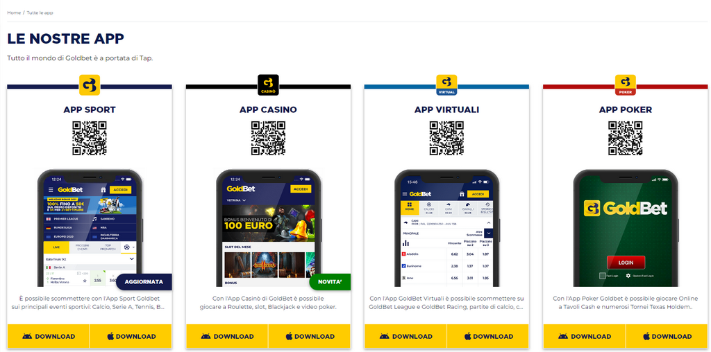 Accessibilità Goldbet: Piattaforma di scommesse e casinò online