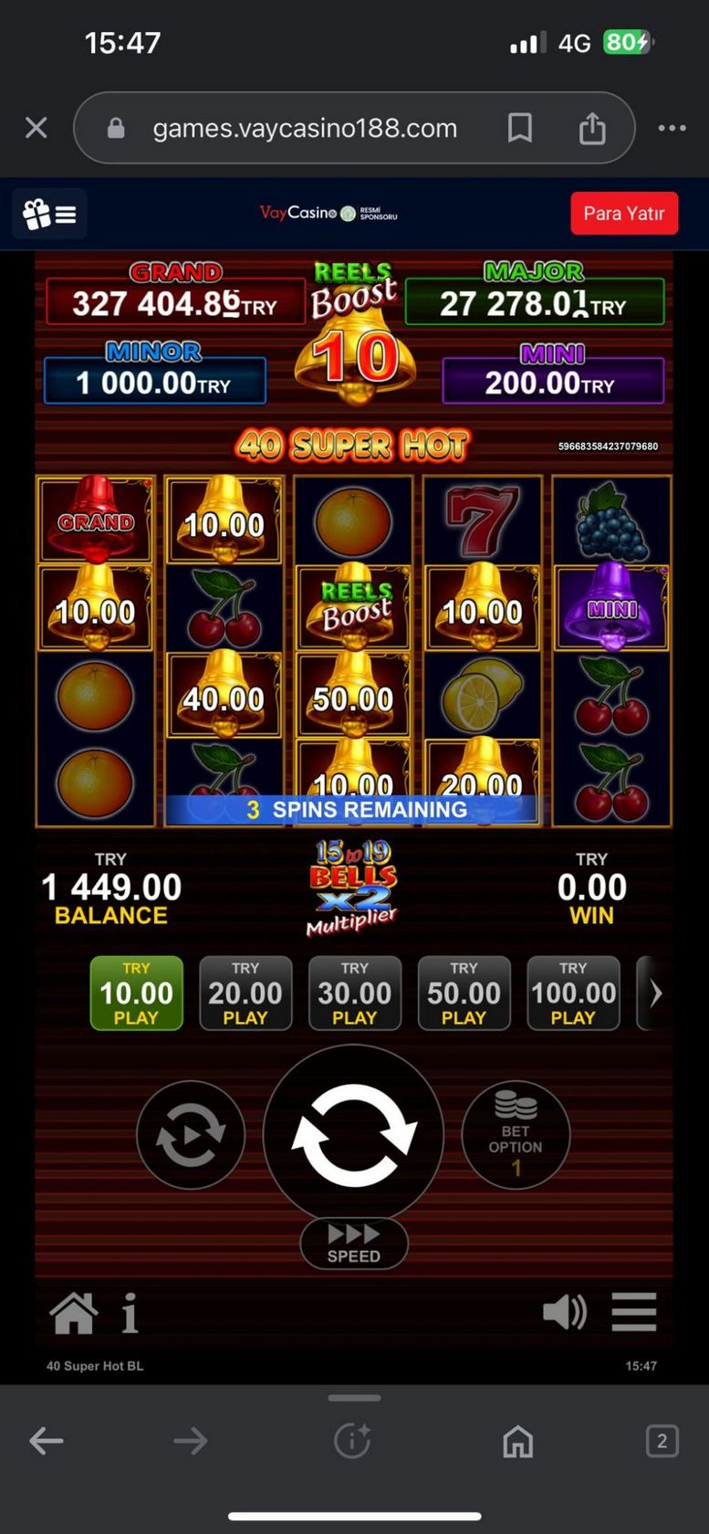 VayCasino Bahis Şartsız Bonus