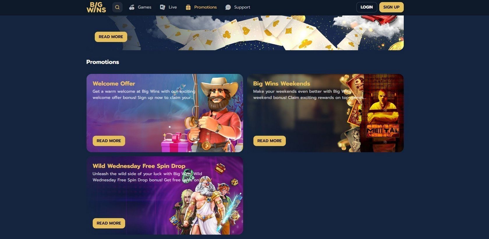 BigWins Online casino
